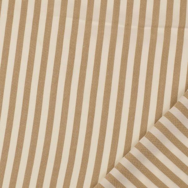 Viskose mit Streifen, beige
